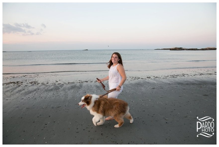 Sandy Beach Cohasset Senior Portraits Pardo Photo