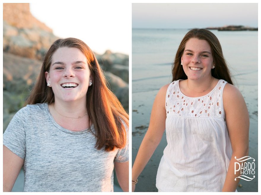 Sandy Beach Cohasset Senior Portraits Pardo Photo