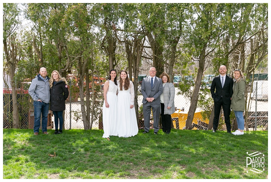 Outdoor backyard wedding pardo photography