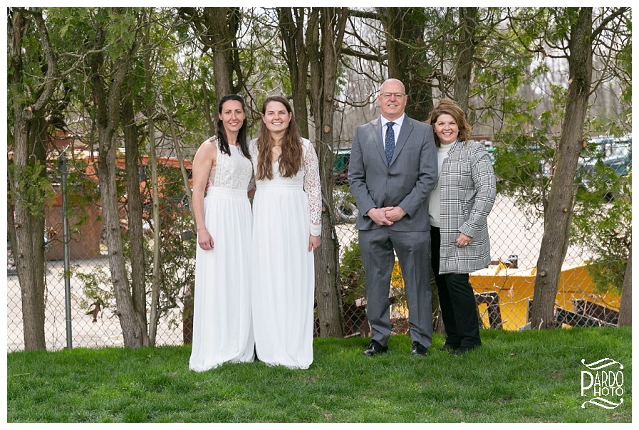 Outdoor backyard wedding pardo photography